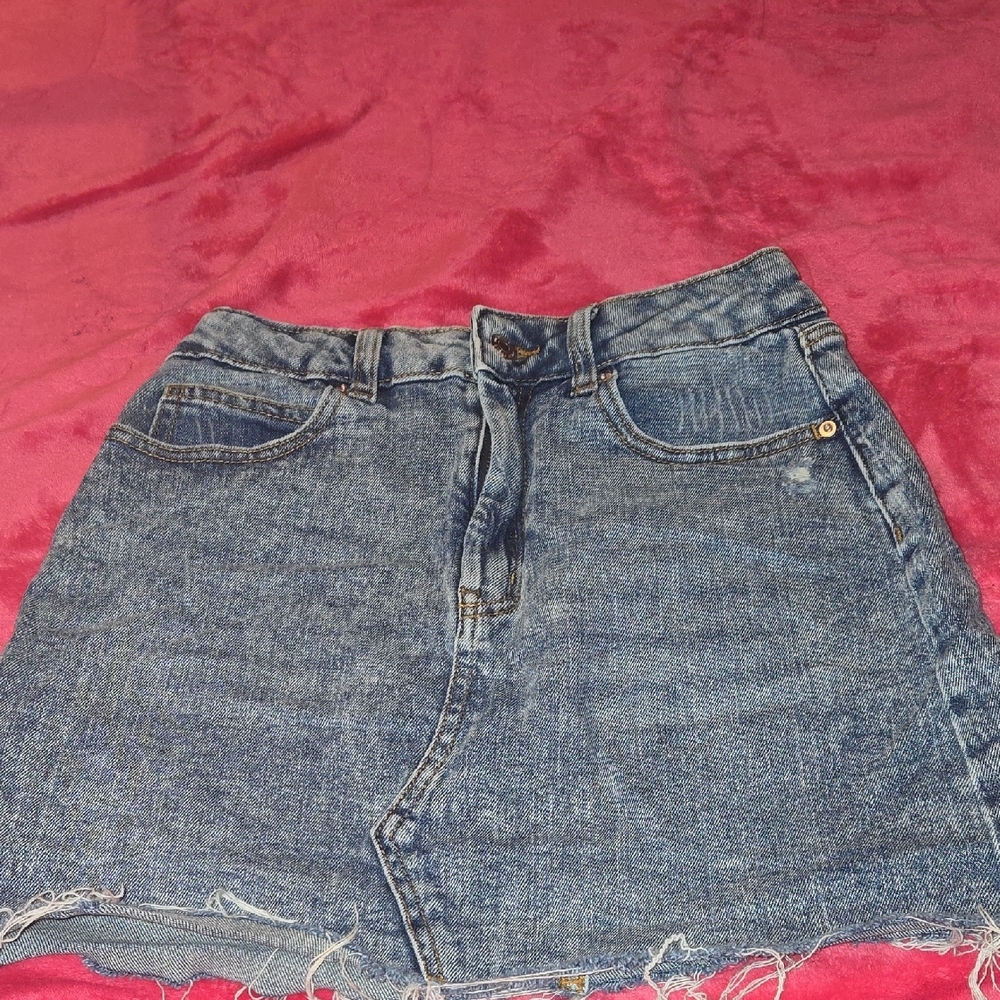 Denim Mini Skirt